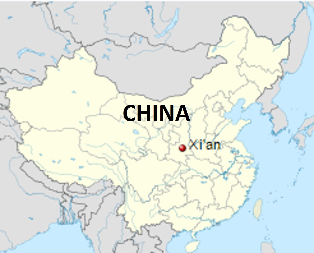 Where Is Xian In China Map - United States Map
